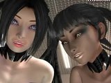 Animated babe gets double drilled