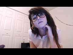 Young Teen Plays With Her Spit