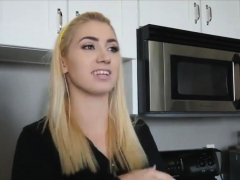 Fucking My Hot Blonde Stepsis In Our Brand New Kitchen