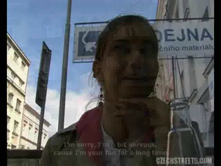 Amateur Czech Babe Lenka Gives Blowjob In The Street